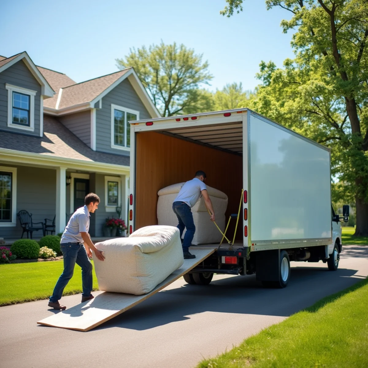 First Priority Movers moving truck and crew serving Andover, MN