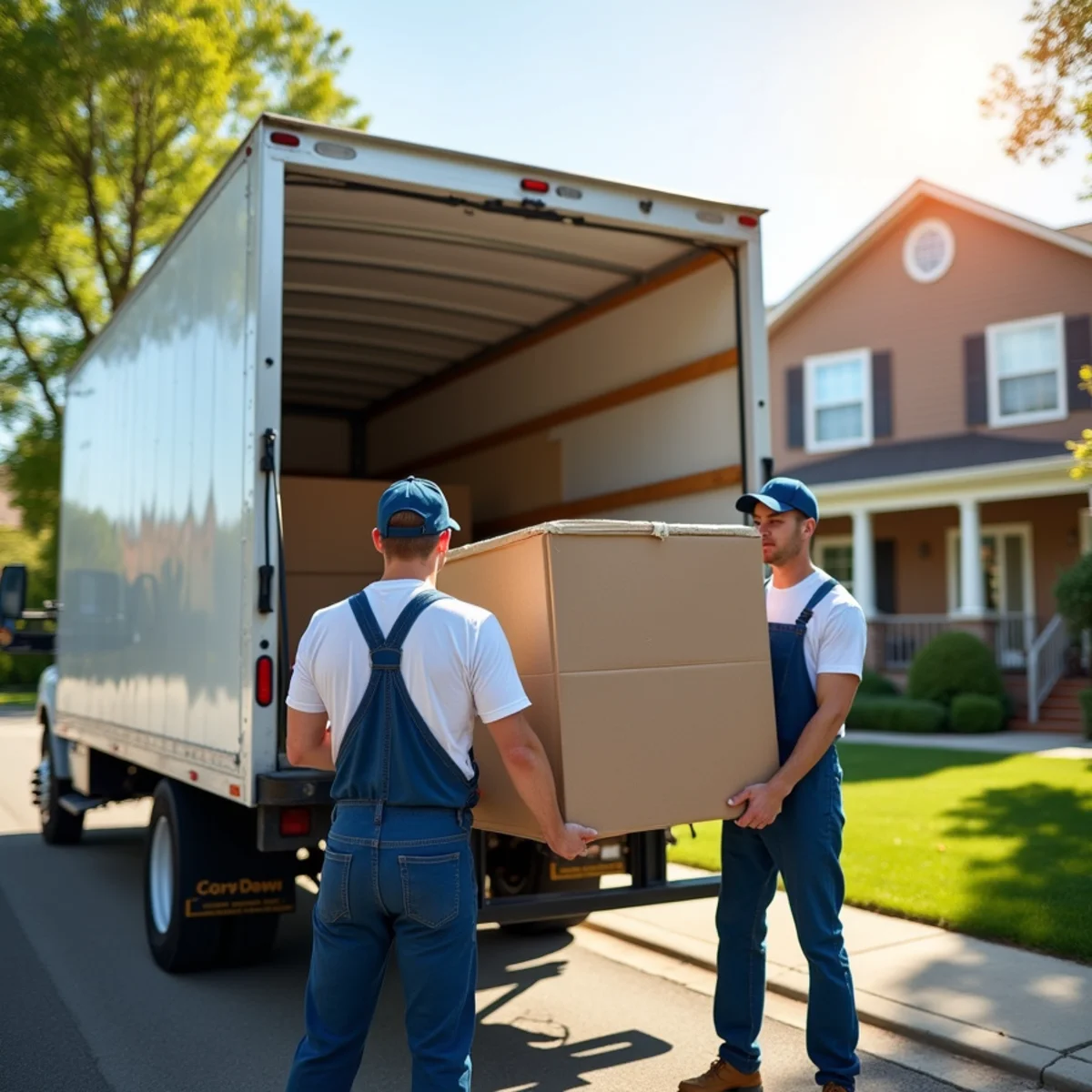 First Priority Movers moving truck and crew serving Brooklyn Park, MN