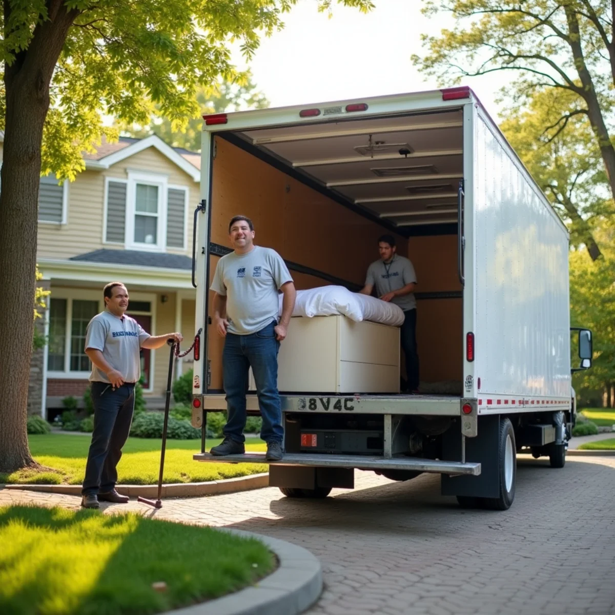 First Priority Movers moving truck and crew serving Falcon Heights, MN