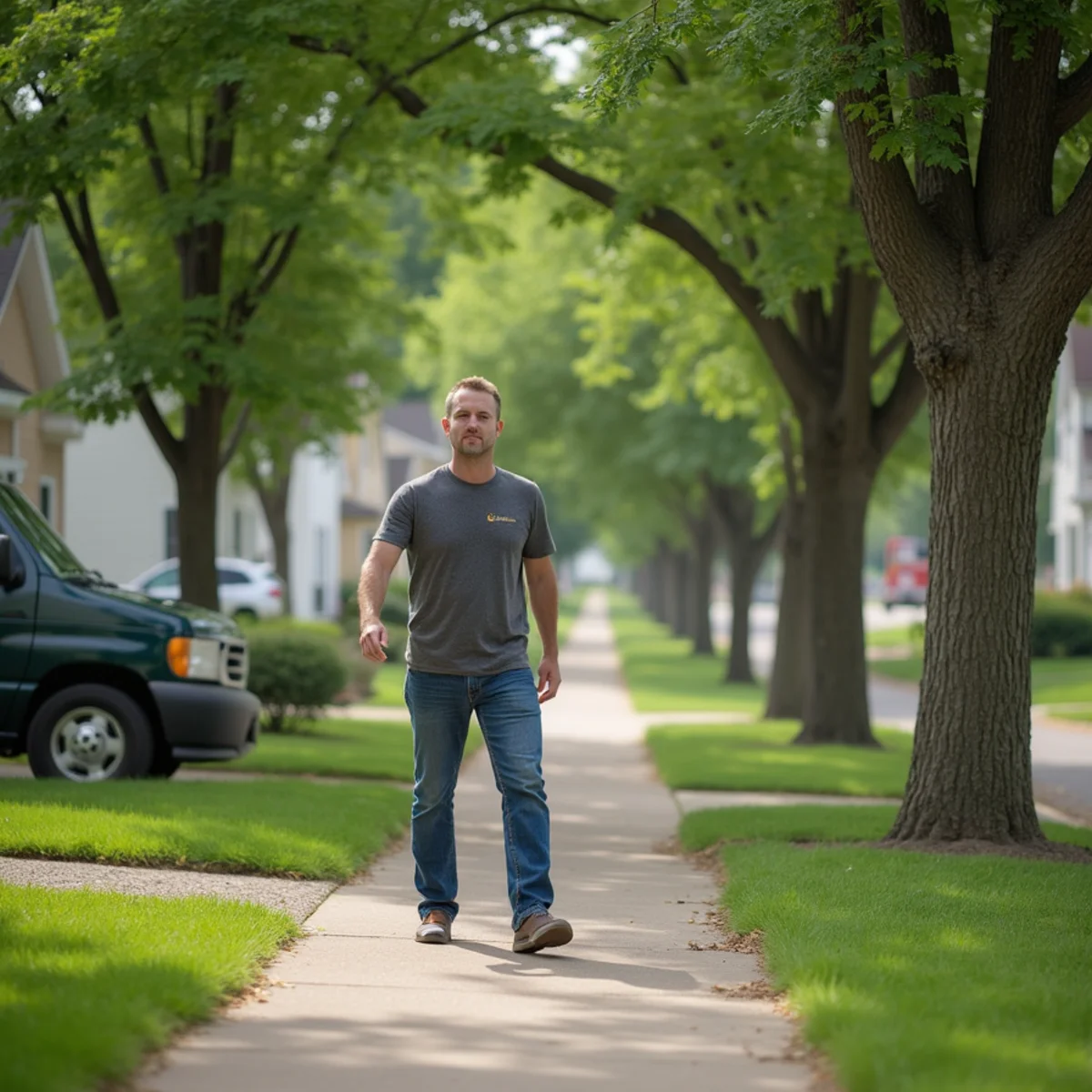 Residential neighborhood and homes in New Brighton, Minnesota served by First Priority Movers