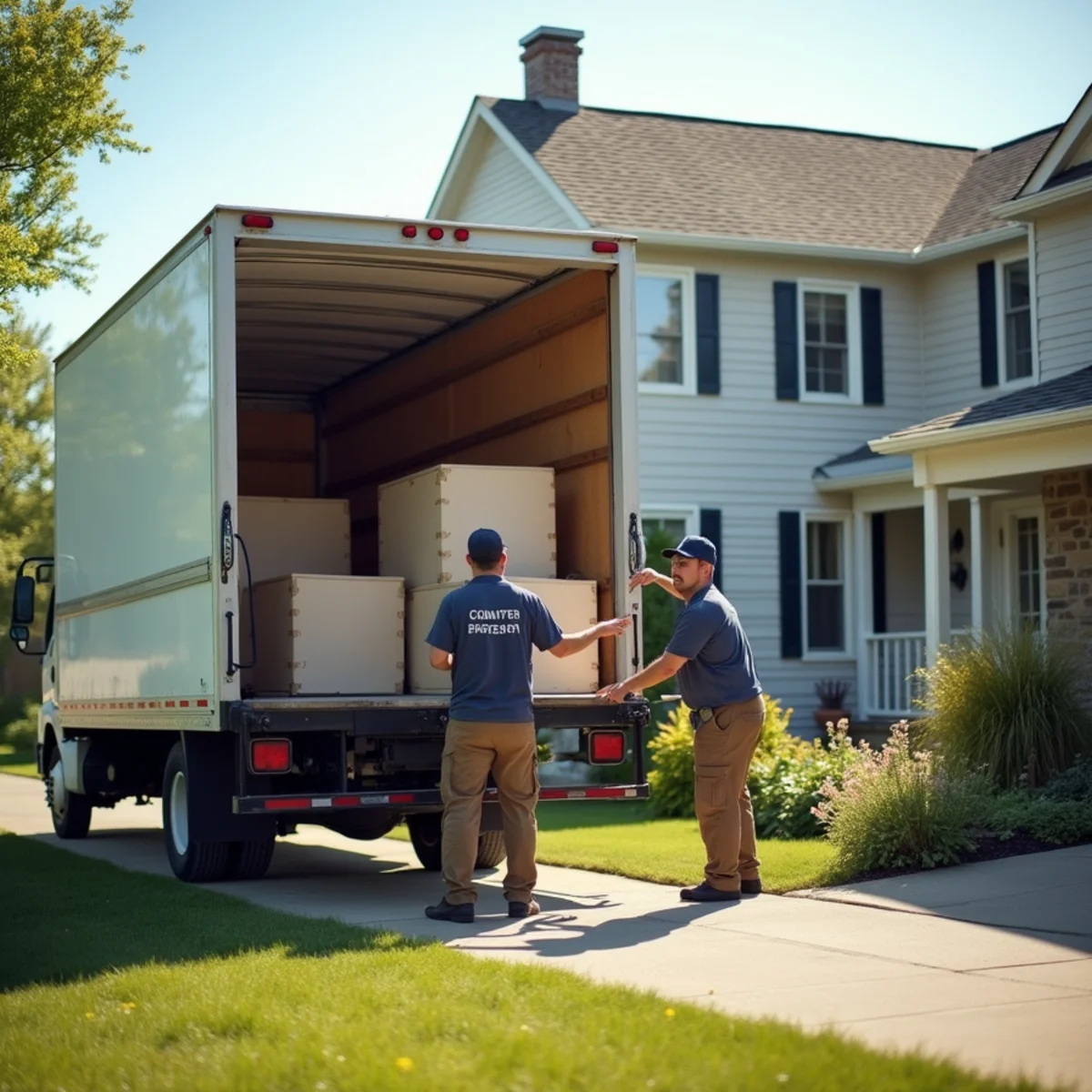 First Priority Movers moving truck and crew serving Ramsey, MN