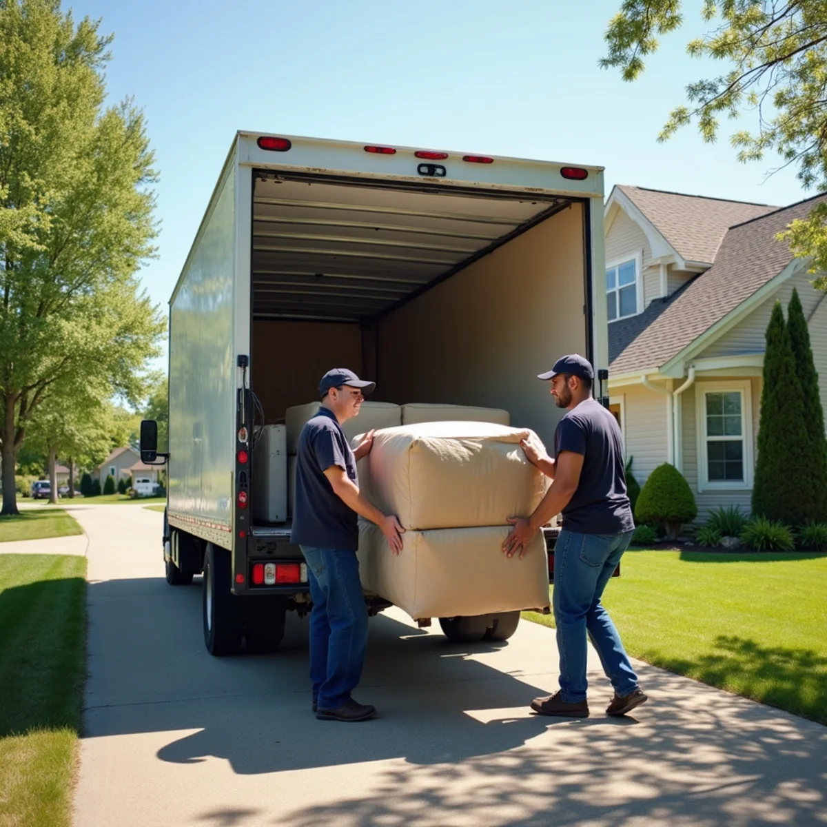 First Priority Movers moving truck and crew serving St. Peter, MN